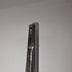 Silver Ring with Multicolor Inlay